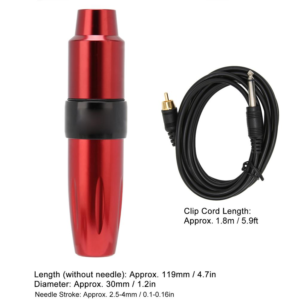 Motor Tattoo NaMachine Aluminum Alloy Liner Shader Tattoo NaMachine Pen with Clip Cord ( Interface)