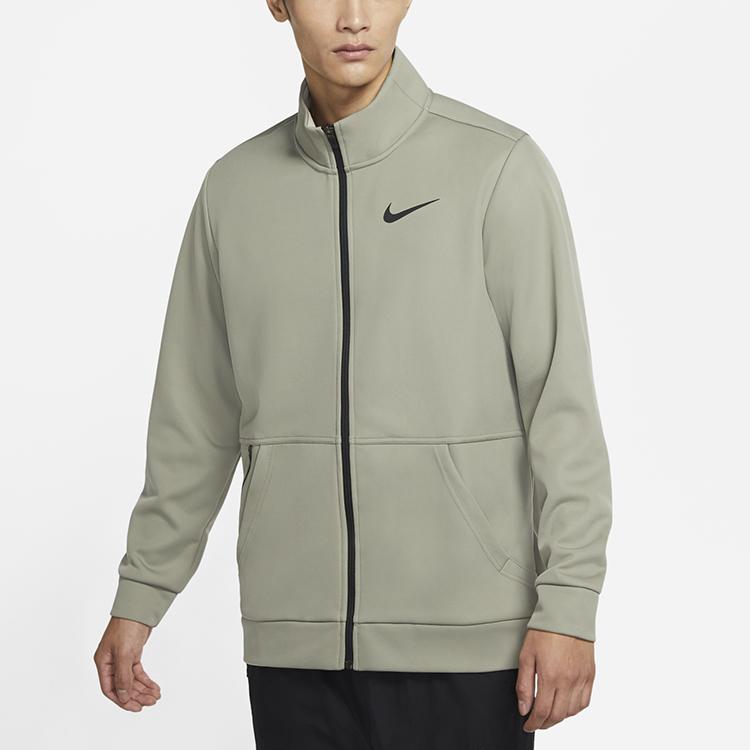 Nike Therma Running Training Fitness Sports Stand Collar Jacket Men Jackets Light-Army-Green CZ7394-320