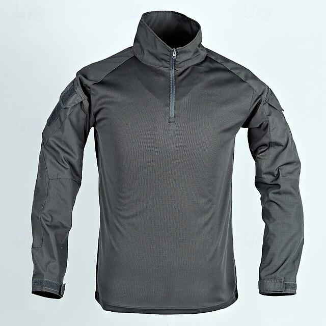 Neuer Stil Herren Tarnung Schnelltrocknendes Langarm Trainingsshirt, Modische Outdoor Bekleidung.