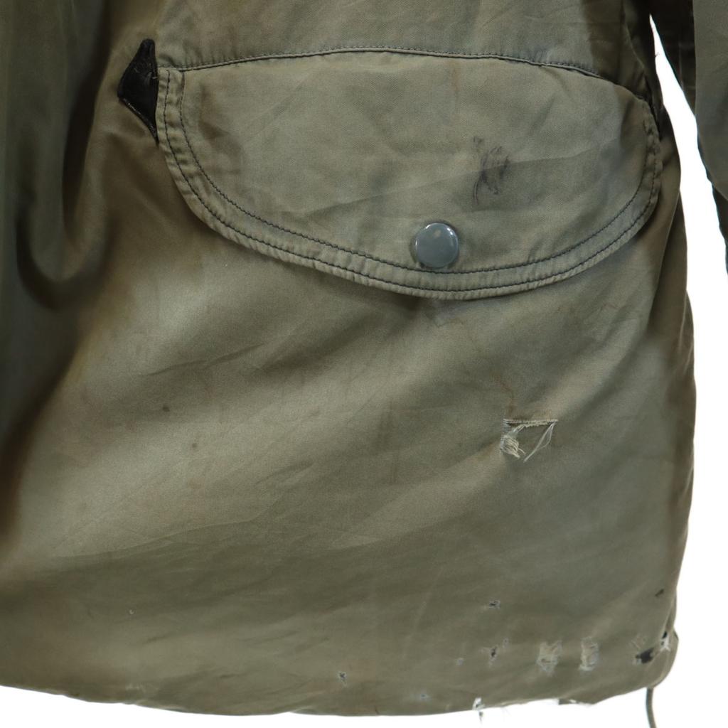 US ARMY Anni '60 Vintage Comber Zip Giacca da aviatore N-3B in pelliccia di coyote kaki da uomo usata