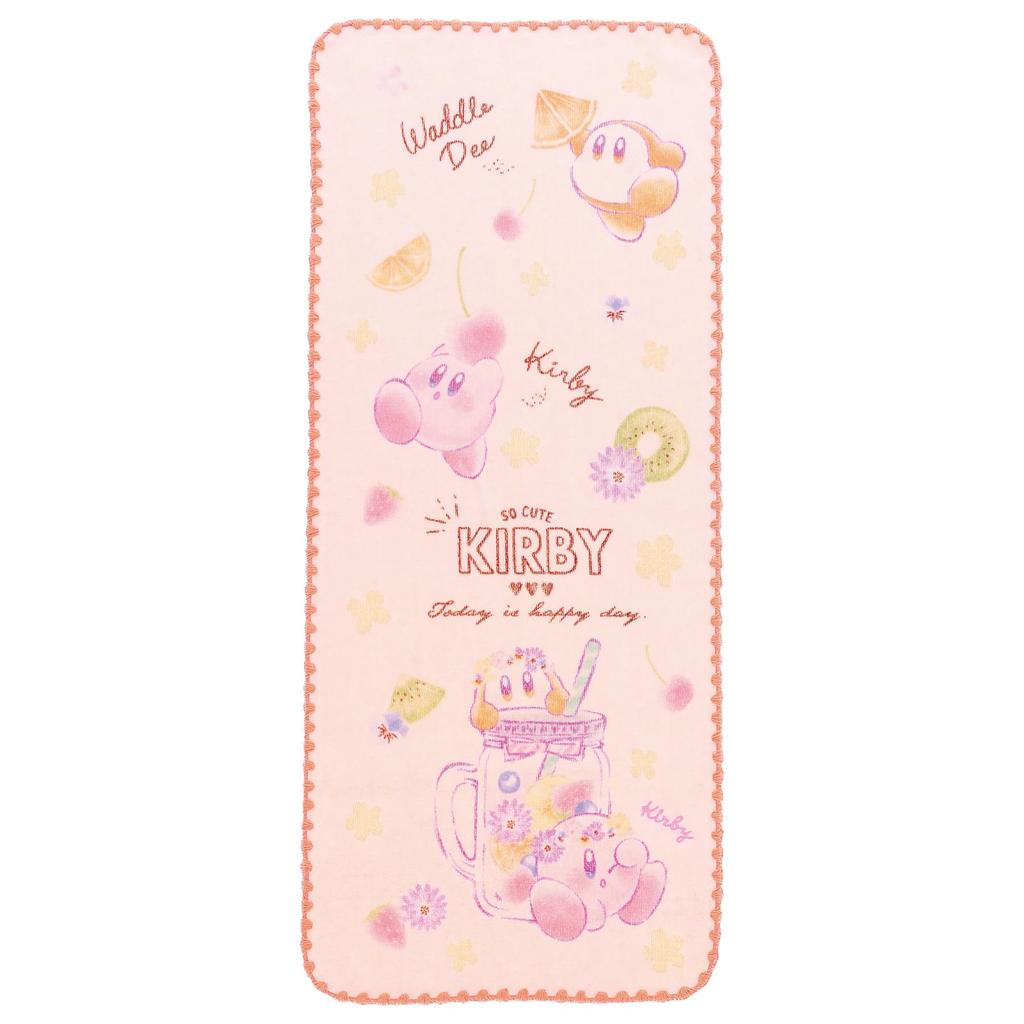 Marushin Face Nintendo Kirby Shiny Pop Antibacterial and Deodorizing Organic 4596020100 Towel, Fruits, Cotton,