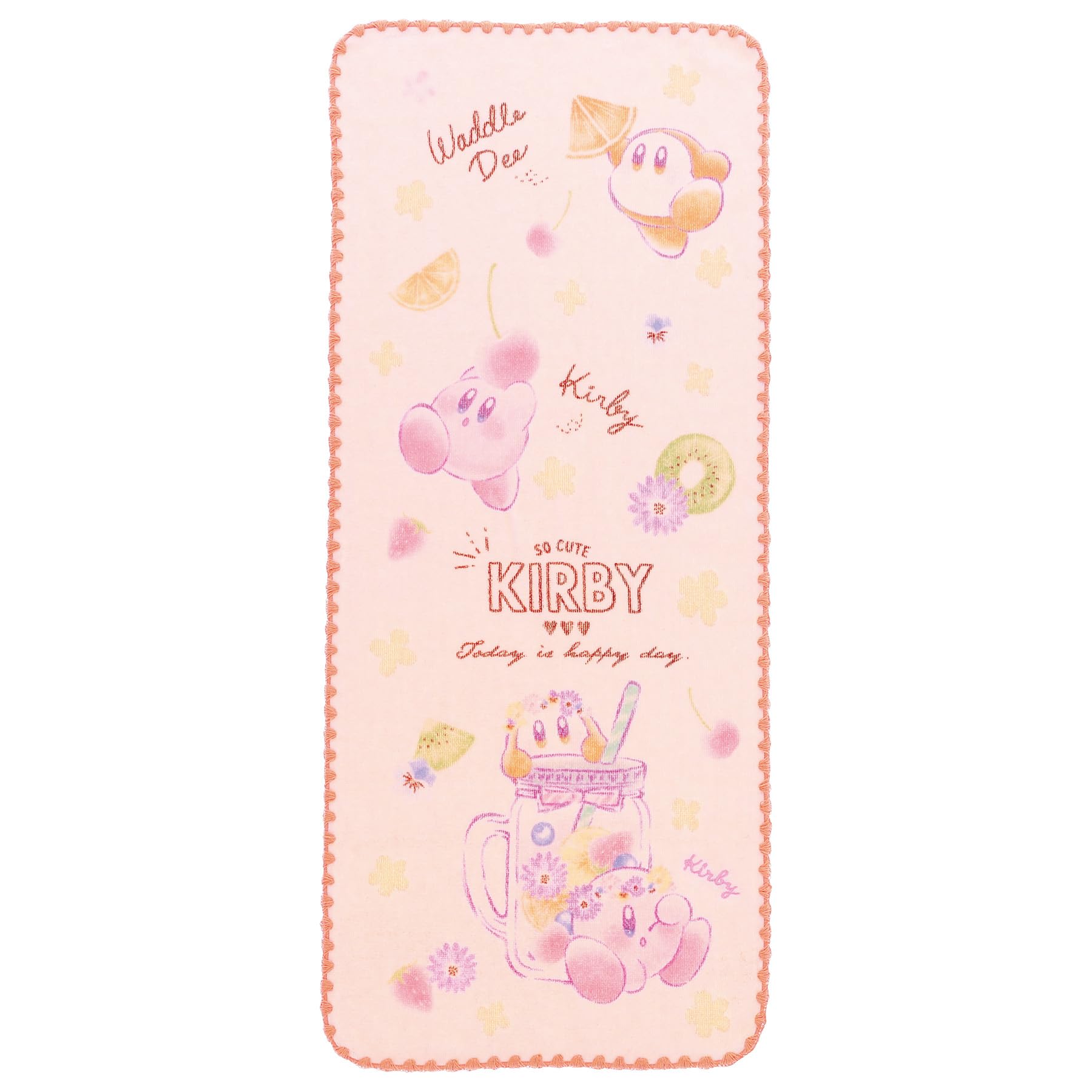 

Marushin Face Nintendo Kirby Shiny Pop Antibacterial and Deodorizing Organic 4596020100 Towel, Fruits, Cotton,