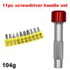 Aluminum Red Hat Reinforced Screwdriver Handle Turned Manual Drilling Automotive and Home Appliance Repair Tool