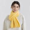 New Winter Versatile Solid Color Knitted Scarf Women's Autumn and Winter Wool Men's and Women's Couples Scarf with Shawl