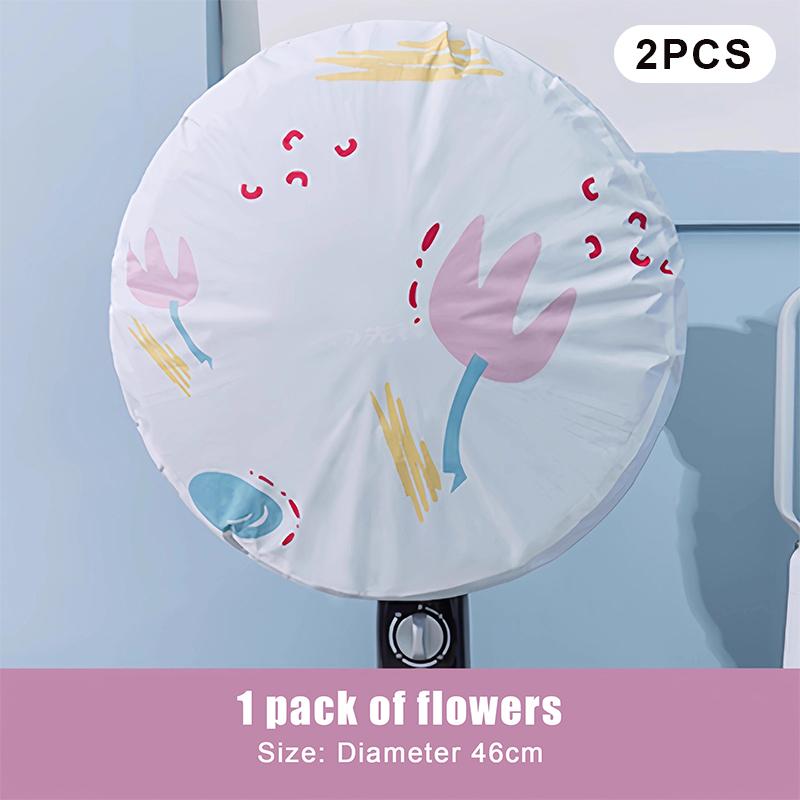 1/2 Stück Elektrischer Ventilator Staubschutz Haushalts-Staubdicht und Wasserdicht Dreidimensionaler Standventilator Dreidimensionale Lagerung