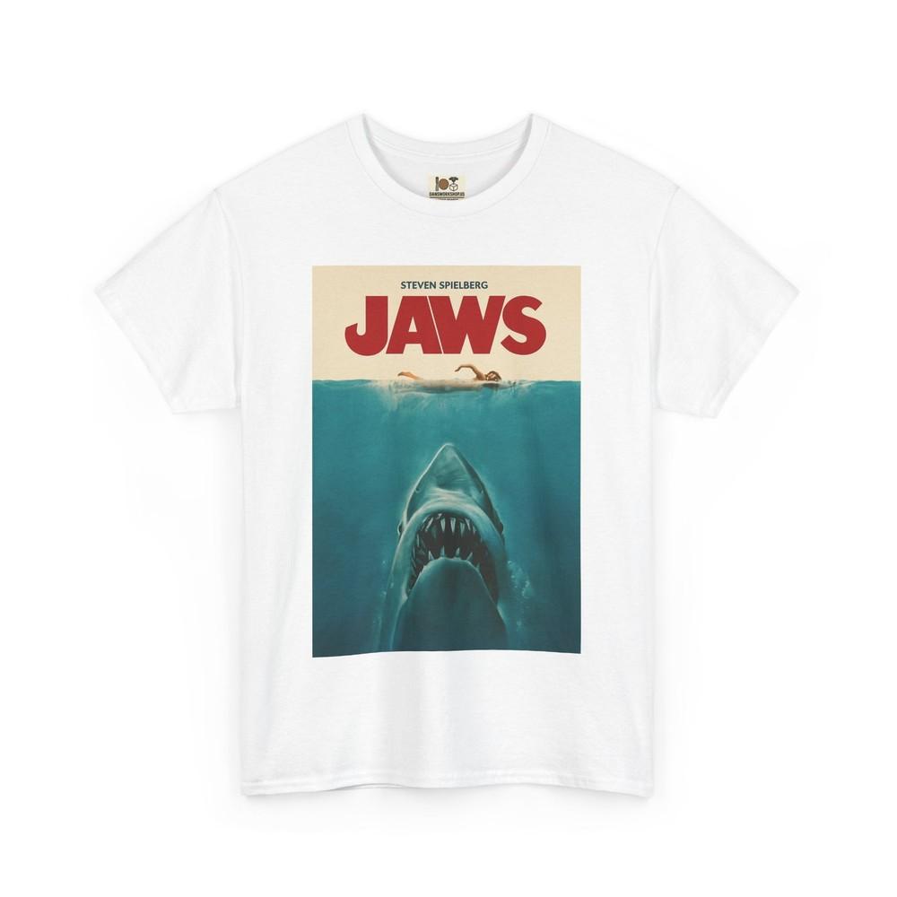 

Jaws Unisex Heavy Cotton Tee, Vintage Movie Shirt, Shark Lover Gift 4XL