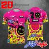 N°20 Pilote Fabio Quartararo Fan Rose 2026 Nouveau Course Moto Homme Été Décontracté Manches Courtes T-shirt Assorti Famille