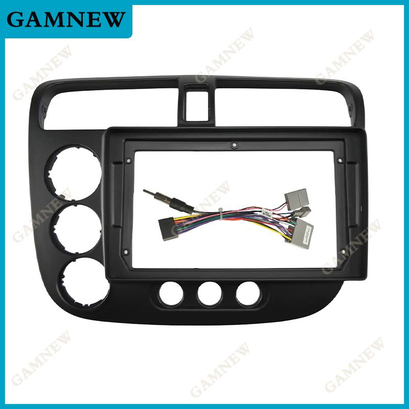 9 Inch Car Fascia Frame Adapter For Honda Civic Rebon 2001-2005 Android Radio Dashboard Fitting Panel Kit Face Plate