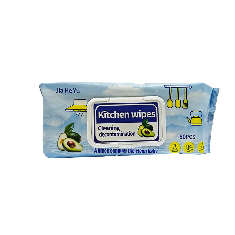 Köksdukar är lätta att torka med, ej tvättbara dukar för att ta bort oljefläckar, våtservetter för rengöring av köksfläkt 80 st