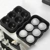 Grid Ice Ball Maker Silicone Ice Cube Tray 2 Pack Reusable Easy Release for  Cocktails Home Parties