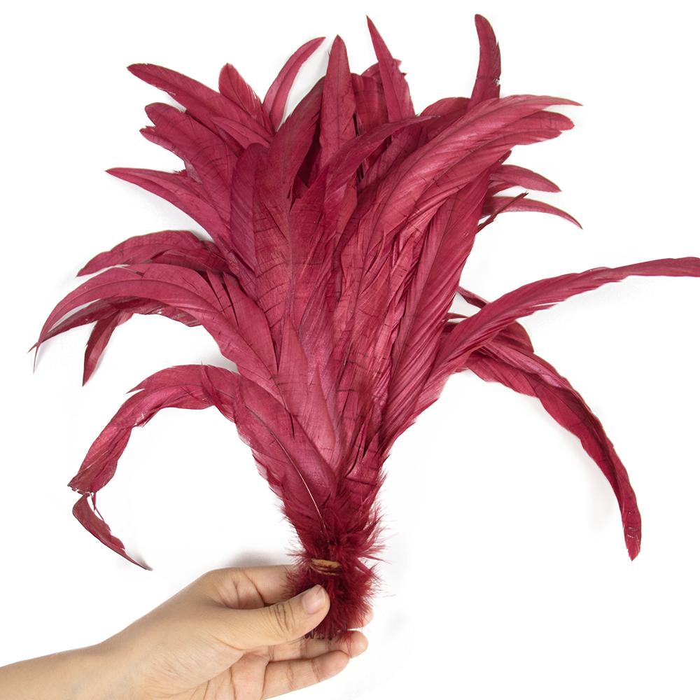50/100 Stück 25-30cm Hahnenfeder Hochzeitsbasteln DIY Naturfeder Handarbeit Party Feder Karneval Kopfschmuck Dekoration