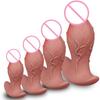 Extra Large Soft Flesh Realistic Veins Wearable Anal Plug Masturbator for Men and Women