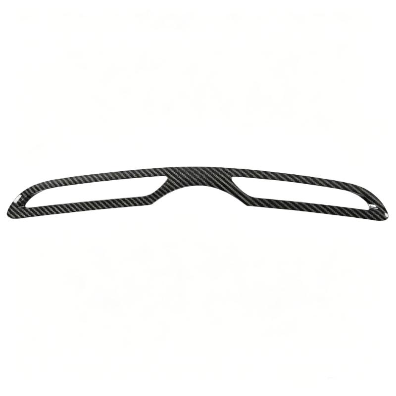 Center Panel Air Outlet Trim Cover Carbon Pattern ABS Accent Frame for Long Air Opening, Single Interior Detail for Cabin Styling Use