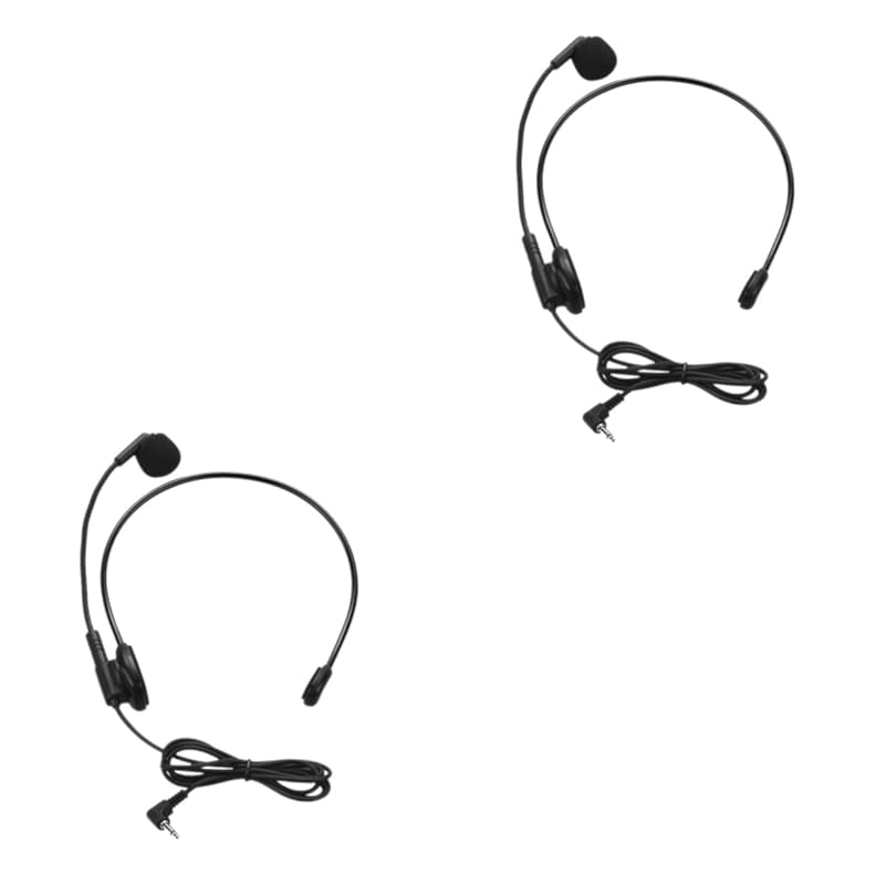 

jojofuny 2 pieces microphone ear microphone wearable microphone stage microphone voice amplifier microphone head microphone 3.5mm