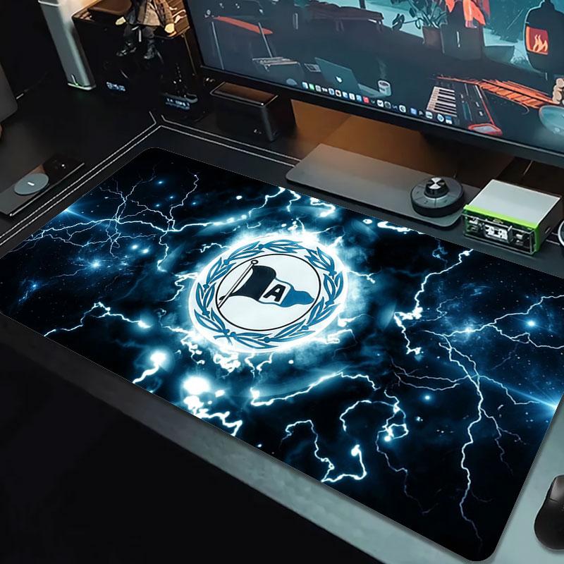 DSC Arminia Bielefeld Large Size Mouse Pad Large Gaming Table Cushion Non-slip Laptop Tablet Big Mousepad XXL Mat Mini PC Playmat With Lock edge