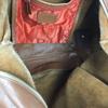 FURLA Leather Boston Handbag Brown Women’s Barrel Purse Bag(USED)