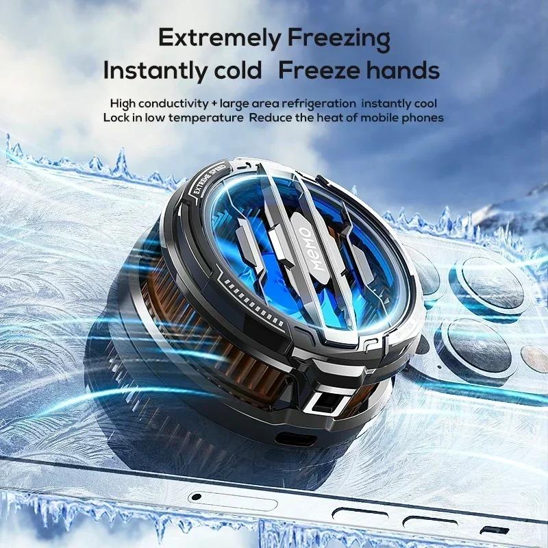 Magnetic Back Clip Universal 2 IN 1 MEMO CX08 CX07 Phone Cooler Semiconductor Cooling Fan Freeze Radiator for iOS Android PUBG