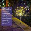 1 Pack Solar Fireworks Lights Outdoor,Holiday Lighting Firework Lights For Garden Patio,Halloween,Christmas,Wedding,Wall Decor