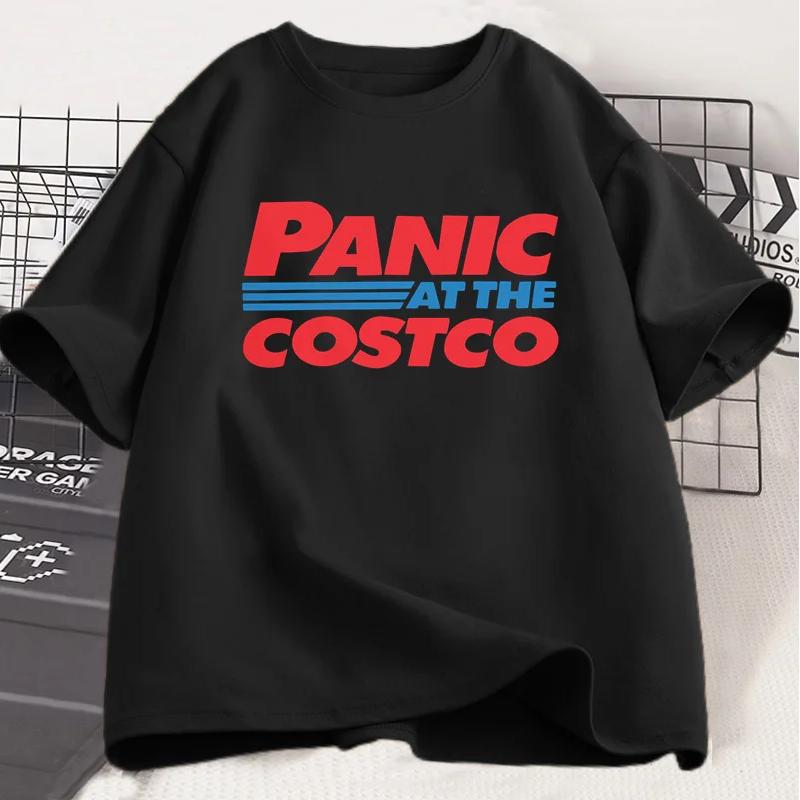 Panic At The Costco Graphic T-shirts Costco Lovers Tee Men Fashion Oversized Cotton T Shirt Streetwear Tshirt Men's Clothing Tee