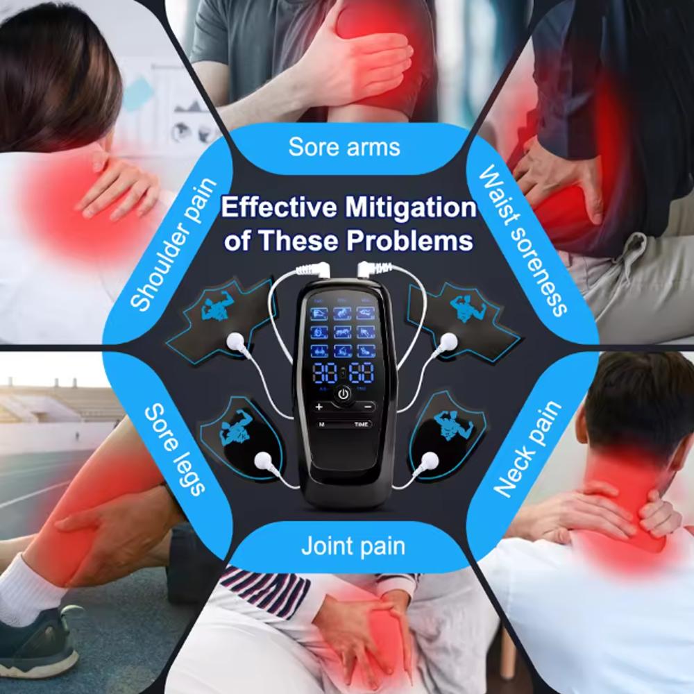 Physiotherapy Tens Muscle Stimulator Electric Ems Acupuncture Body Massage Digital Therapy Slimming Machine Electro Stimulator