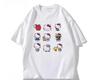 2026 HelloKitty Sanrio Printed Cotton TShirt Summer Cartoon Design Childrens Roundneck Fashion LooseFitting Casual Wear