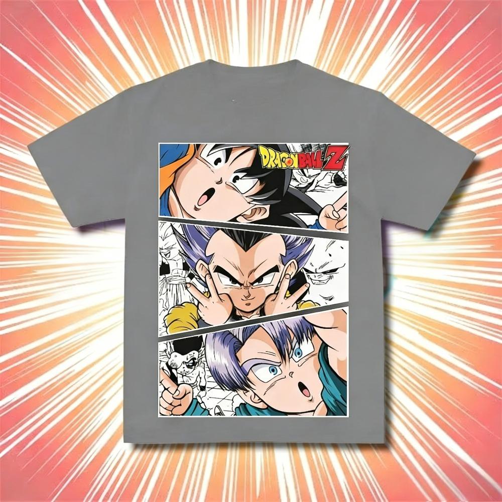 

Dragon Ball Goku Unisex Pure Cotton Tshirt 2026 Summer New Popular Anime Printed Casual Parentchild Short Sleeved Shirt S