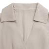 Damenmode, Sommer, Frühling, einfarbig, ärmellos, POLO-Ausschnitt, hohe Taille, Freizeitkleider