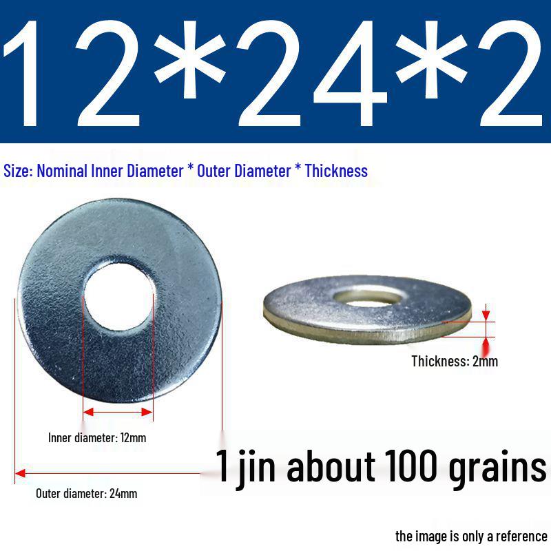 Galvanized Oversized Metal Washers M3-M60