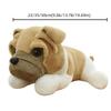 Thick Eyelids Shar Pei Dog Plush Doll Lying Animals Stuffed Toys  Birthday Gifts