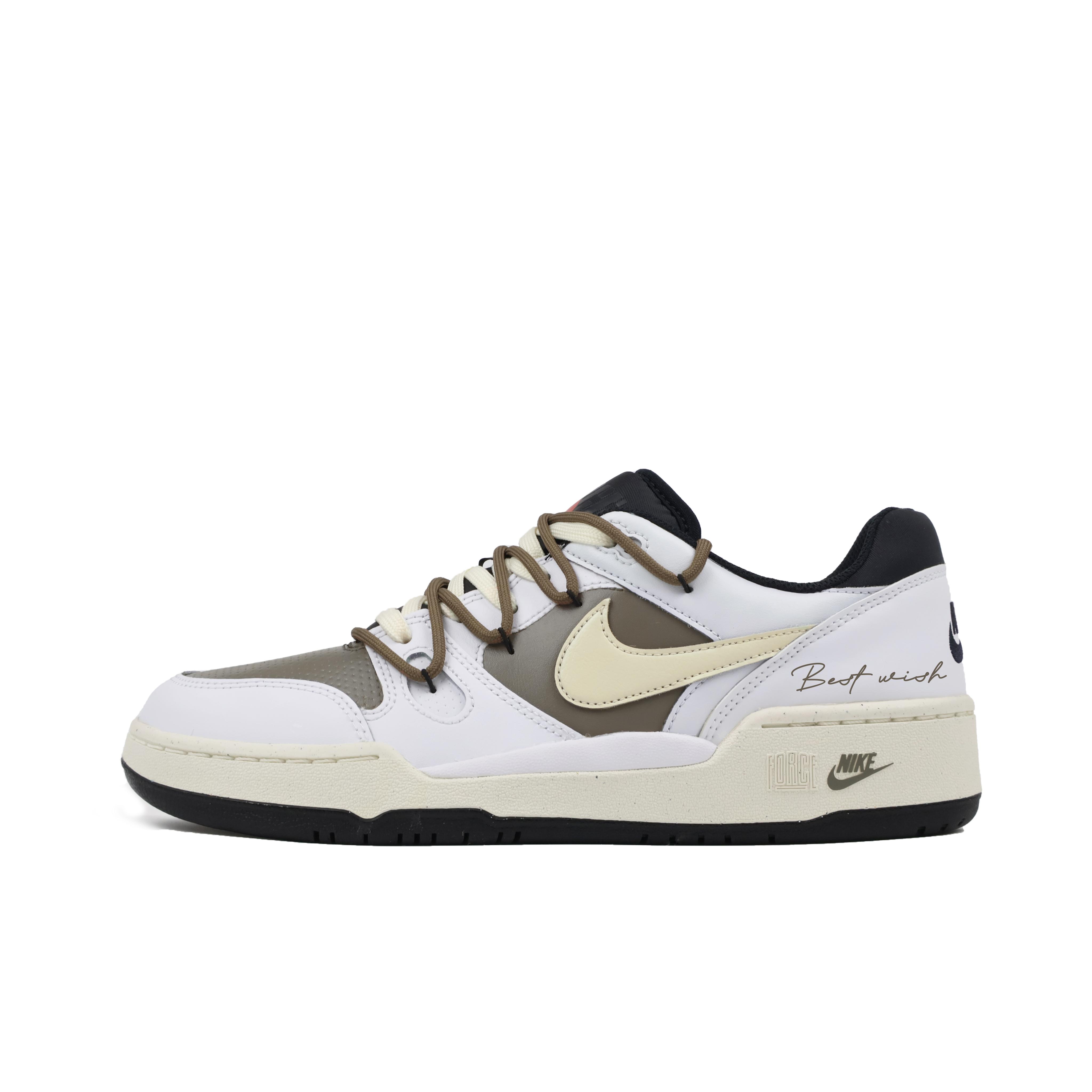 

Nike Full Force Reverse Mocha, Street, Graffiti, Letter, Distressed, Classic, Trendy Low top Skateboard Shoes Men s FB1362-101(Team384-) 43