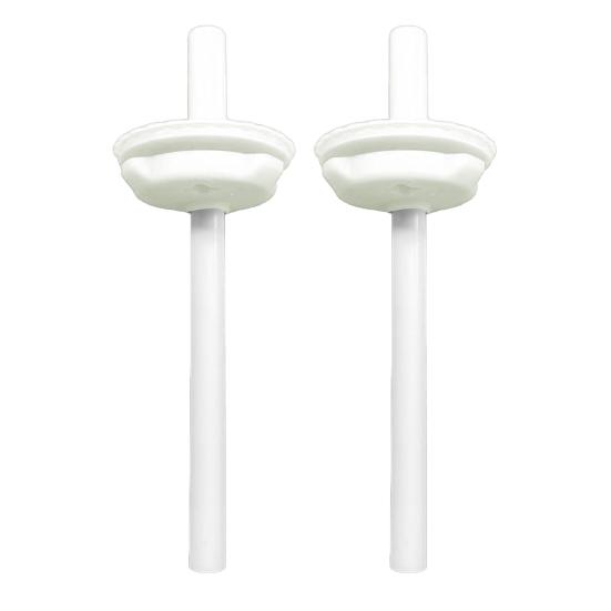

2 шт. гибкая трубочка для детской бутылки с водой Owala, 12/15 унций, силиконовая крышка без бисфенола А, аксессуары для трубочек, цветочные кружевные края, сменные трубочки для Owala B белый