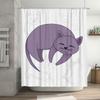 Soft Cute Cartoon Cat Shower Curtains Home Decor Waterproof Polyester Fabric Bathroom Accessories