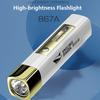 Outdoor Mini USB Rechargeable Portable Ultra Bright Torch Power Bank Flashlight Powerful Flashlight