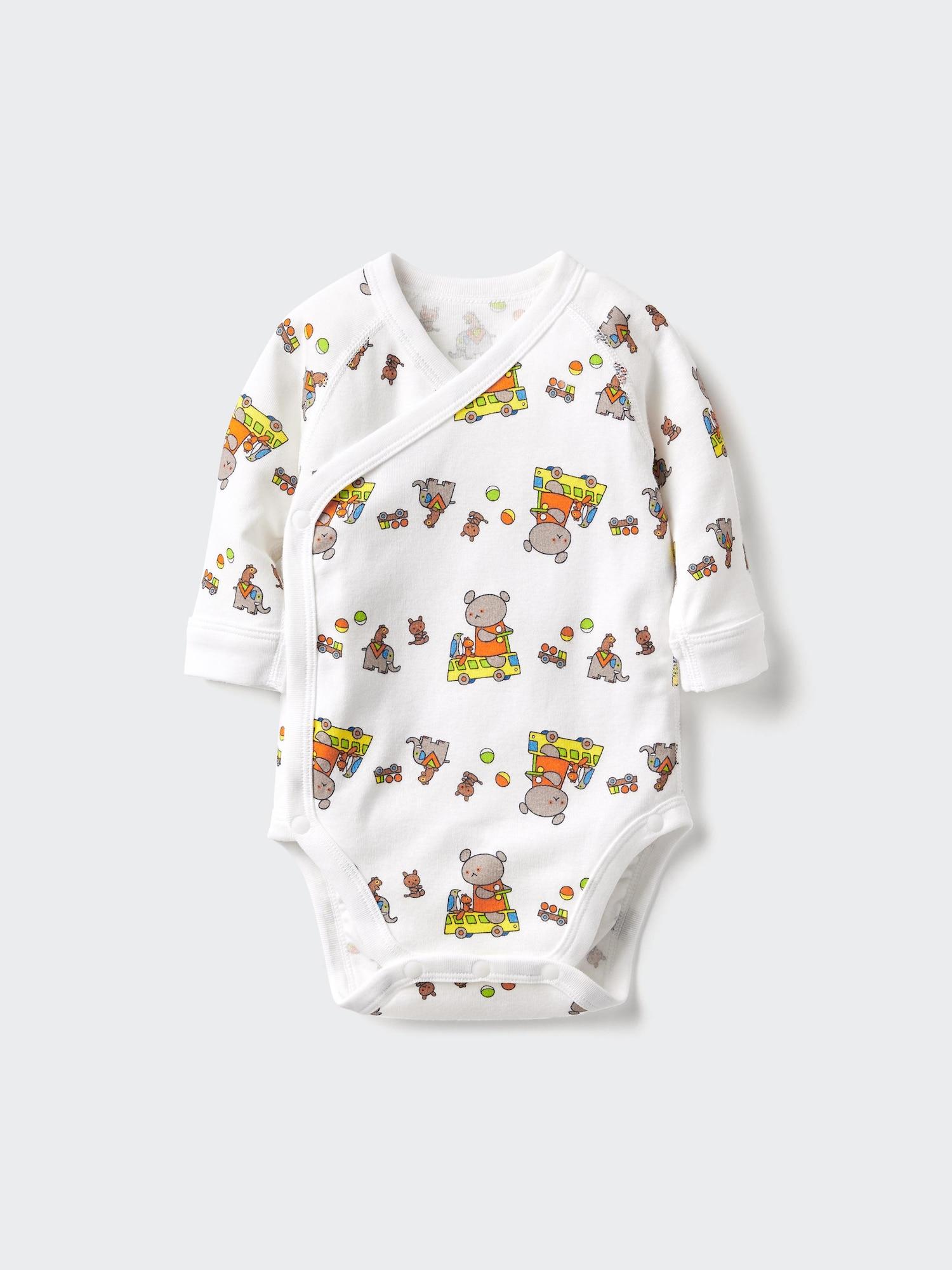 

Uniqlo Bn Книжка-картинка Боди с длинным рукавом D 60см 00 WHITE/BABY 60