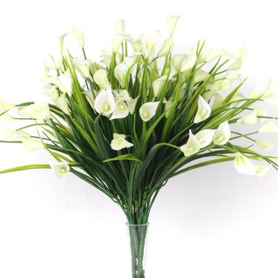 Floral Arrangement Mini Artificial Calla Plastic Lily Aquatic 25 Heads/Bouquet Table Decoration
