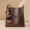 Bucket Bag Women's New Women's Bag Tote Bag Genuine Leather Large Capacity Single-shoulder Commuting Bag