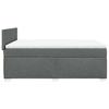 Vidaxl Continental Bed With Mattress, Dark Grey Fabric 140X200 Cm