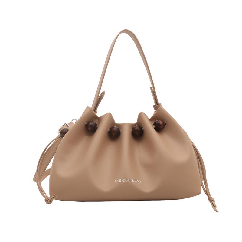 Korean Stylish Niche Women's Drawstring Bucket Shoulder Bag