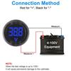 2/4pcs DC 4-100V Car Voltage Gauge LED Digital Display 12V 24V Waterproof Voltmeter Round Voltage Meter Volt Detector Tester
