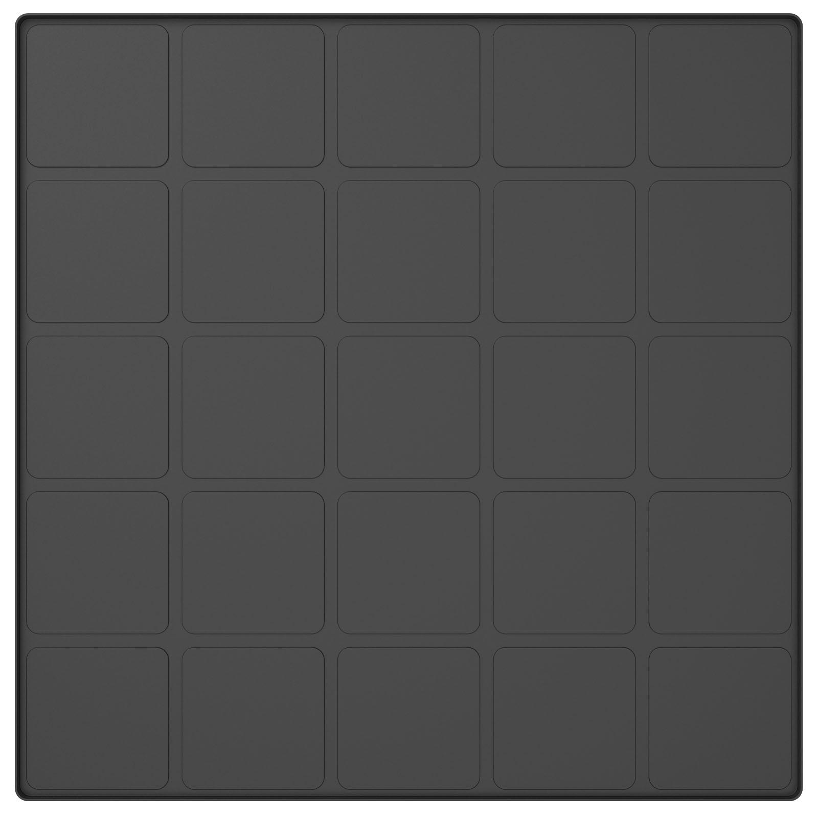 

Fridge Silicone Mat 60x60cm Under Refrigerator Mat Waterproof Dustproof Under Washing Machine Mat Cushioning Floor Protector чорний