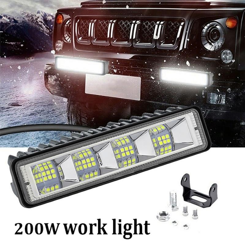 2Pcs 6Inch Led Work Light Spot Beam Bar Car Suv Offroad Driving Fog Lamps