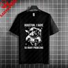 Houston Ich Habe So Unisexy Probleme Lustiges Astronauten Grafik T-Shirt 100% Baumwolle Kurzarm Lässiger Humor Stil T-Shirt Unisex Kleidung