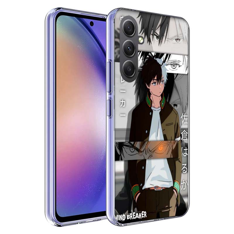 Anime Wind Breaker Sakura Phone Case for Samsung A17 A37 A57 A07 A16 A26 A36 A56 A06 A02S A12 A22 A32 A52S A04S A14 A24 A34 A54