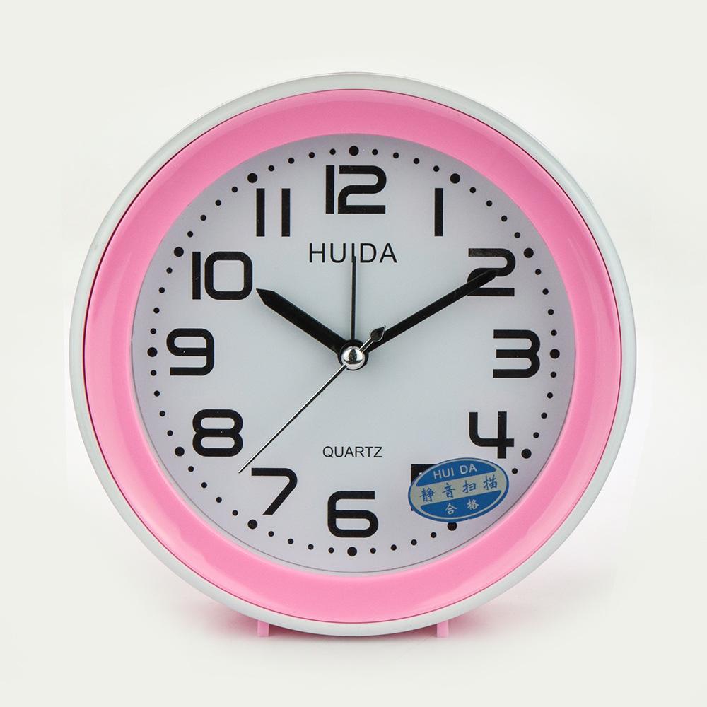 

Creative and Generous Round Alarm Clock Mute Clock Children s Bedroom Watch Student Dormitory Bedside Clock Gift
