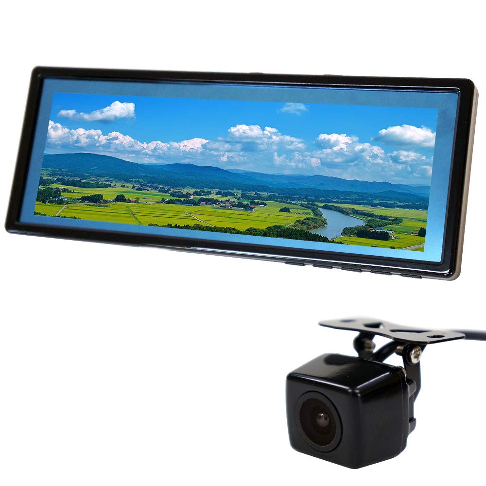 

Driveworld Rearview Mirror Monitor Monitor Set Room Mirror Monitor inch 12V 24V Back Camera Square Camera Linked Truck Compatible 9.1 [B391C859B] чорний