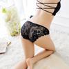 Luxury Women‘s Underwear Sexy Lace Transparent Temptation Briefs Low Waist Hip Hollow T Trousers