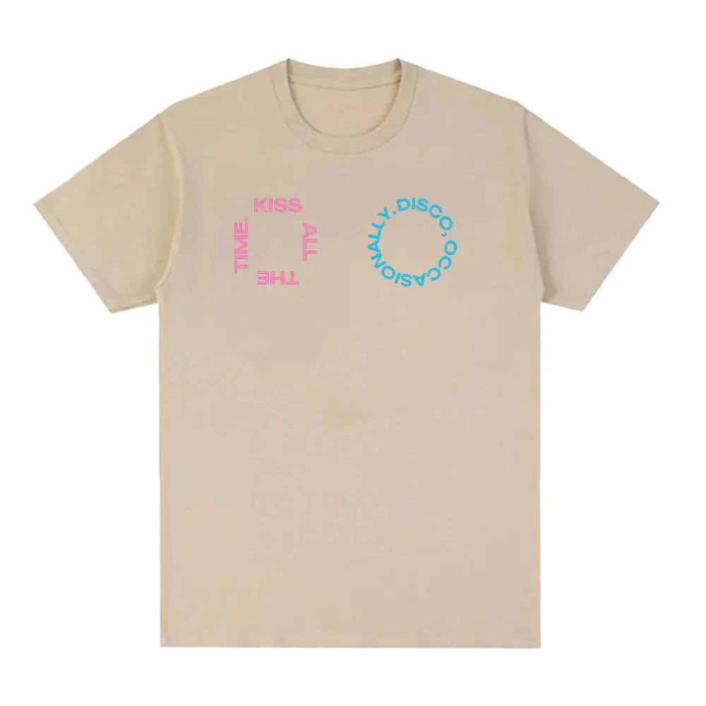 Harry Styles Kiss All The Time Disco Occasionally 2026 Tour Graphic TShirt Unisex Harajuku Style Loose Cotton TShirt