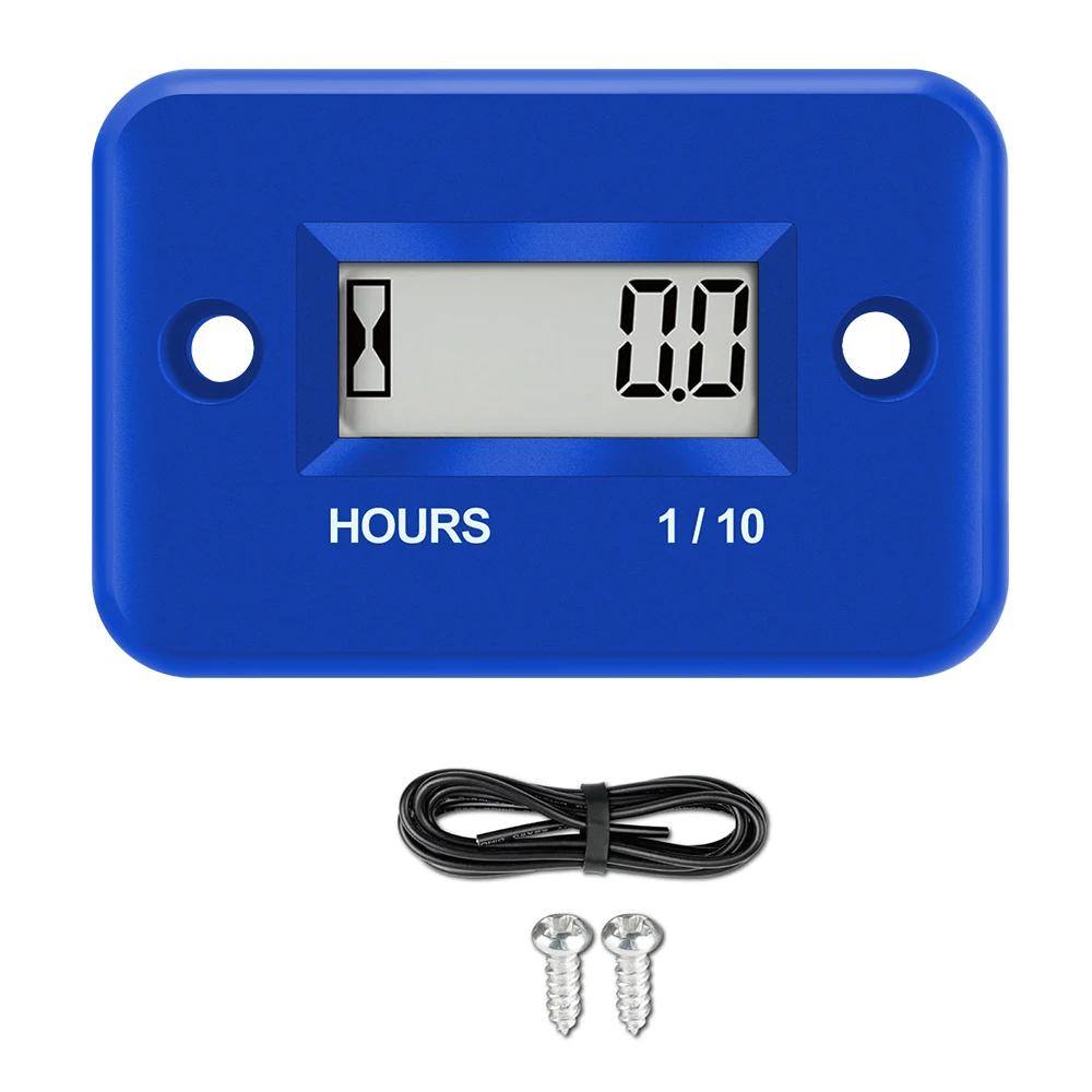 Waterproof Lcd Display Digital Hours Meter Motorcycle Parts Gauges Engine Timer Working Time Gause for Atv Boat Moto instruments