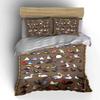 Colorful cartoon bird illustrations. Bedding sets Duvet cover sets Duvet covers Pillowcases(1 * Duvet Cover 2 * Pillowcases without duvet insert)