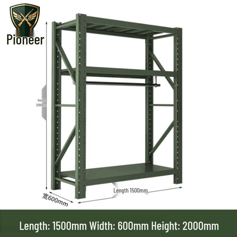 Tuopaizhe Heavy-Duty Army Green Storage Rack